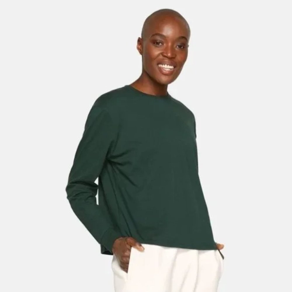 Outdoor Voices Cotton (Everyday) Longsleeve in Scarab